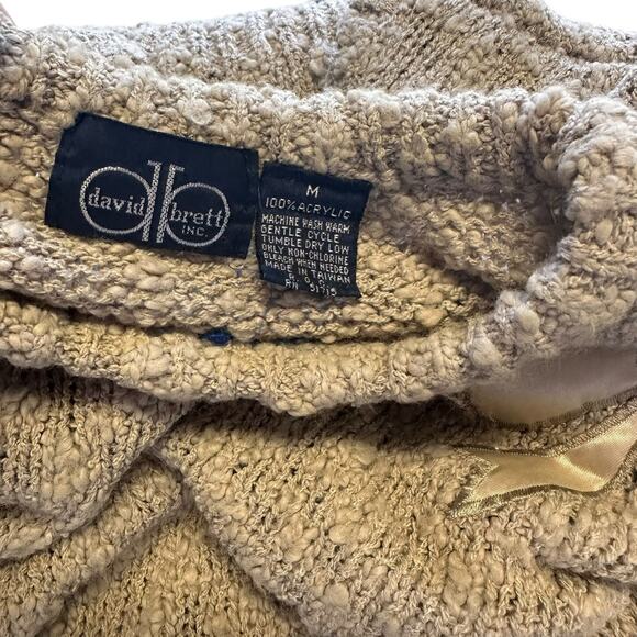 Vintage Sweater Vest Womens Size Medium Bows Cottage Winter Wear - Picture 5 of 7